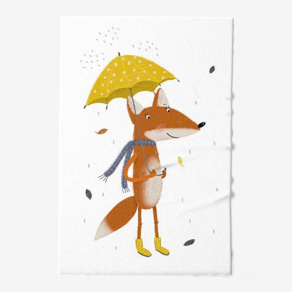 Полотенце «Лис с зонтиком»