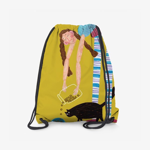 Рюкзак «Девочка с котом»