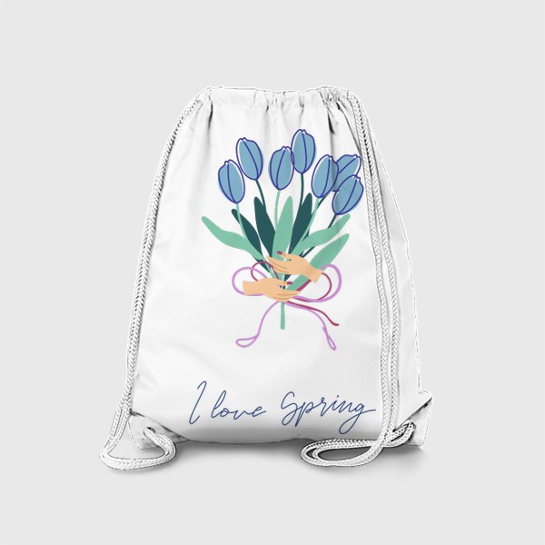 Рюкзак «Тюльпаны. Весенний букет. I love Spring.»
