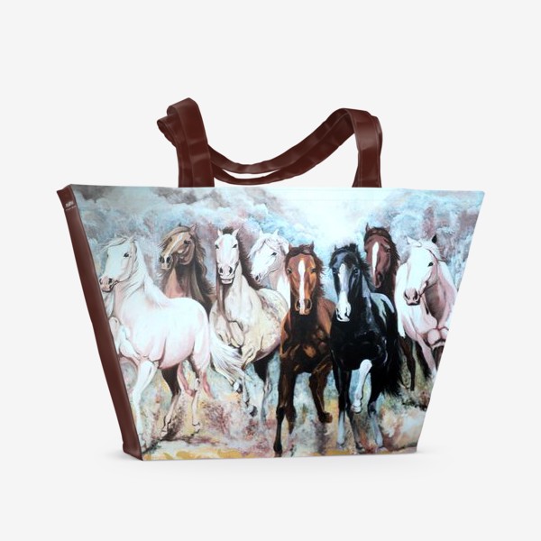 Пляжная сумка «Табун лошадей»