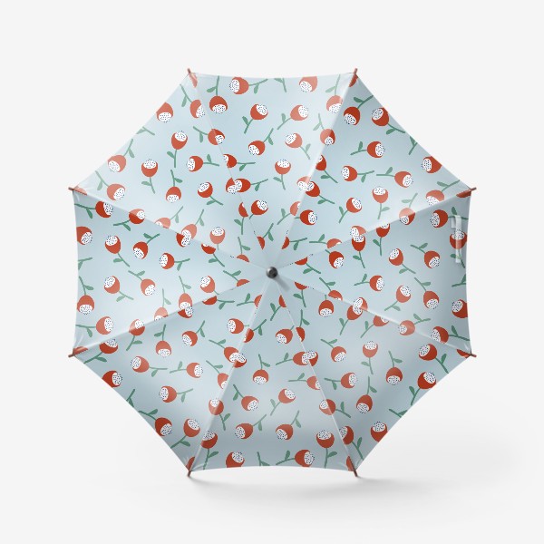 Зонт «Паттерн с абстрактными цветами»