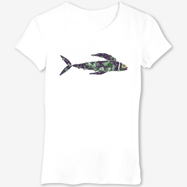Футболка &laquo;Фиолетовая декоративная рыба&raquo;