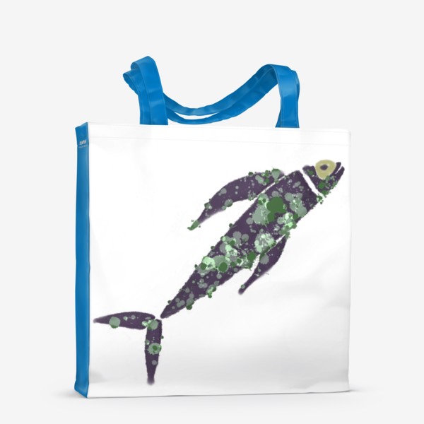 Сумка-шоппер «Фиолетовая декоративная рыба»