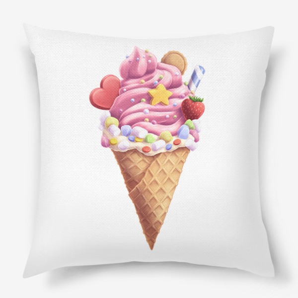 Подушка «Мороженое в рожке»