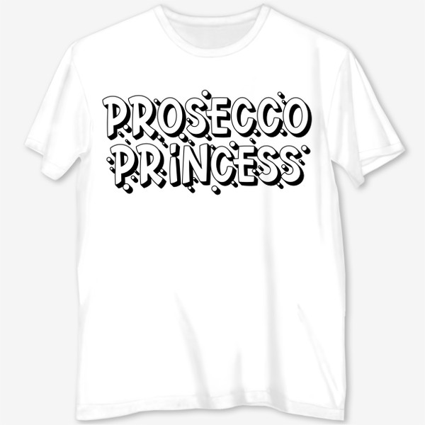 Футболка с полной запечаткой «Prosecco princess»