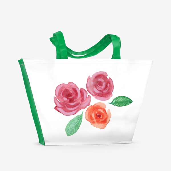 Пляжная сумка «Розы »
