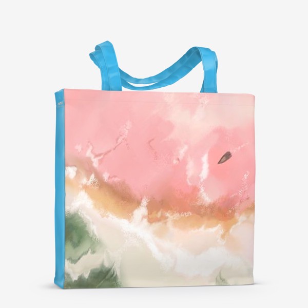 Сумка-шоппер «Пляж с розовым морем »