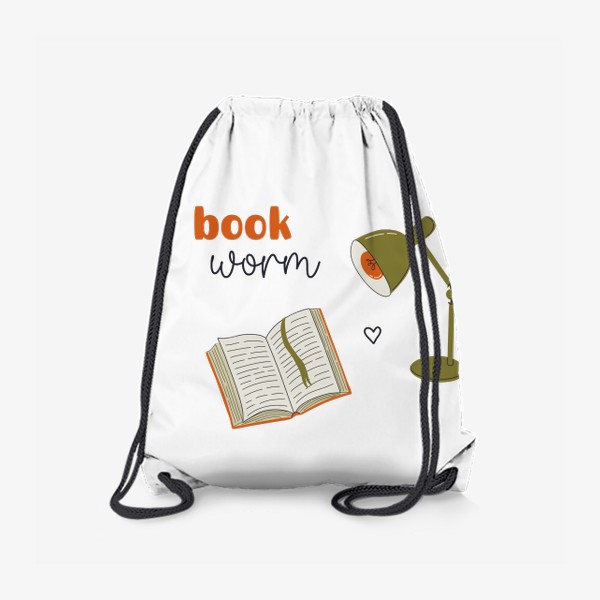 Рюкзак «Bookworm. Книга и лампа. Любовь к книгам»
