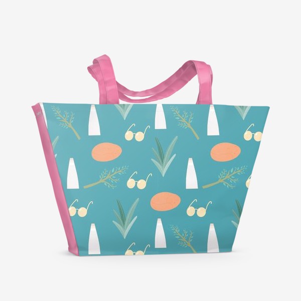 Пляжная сумка «паттерн весна»