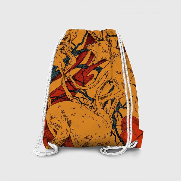 Рюкзак «Оранжевые собаки »