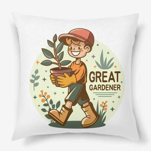 Подушка «Садовник»