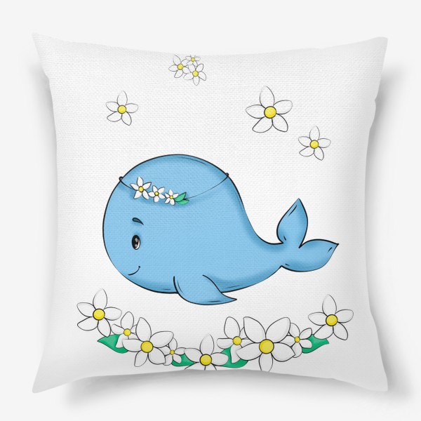 Подушка «Весенний кит »
