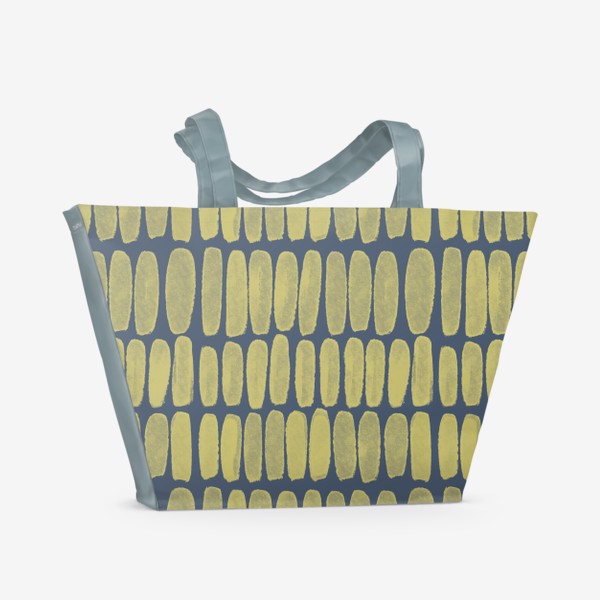 Пляжная сумка «Желтый геометрический паттерн »