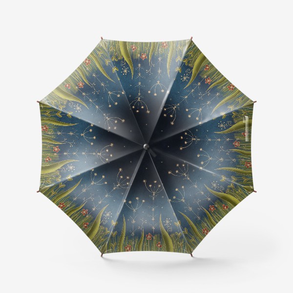 Зонт «Цветочная ночь»