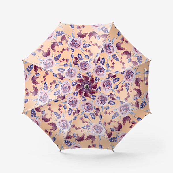 Зонт «Цветы и ягоды»
