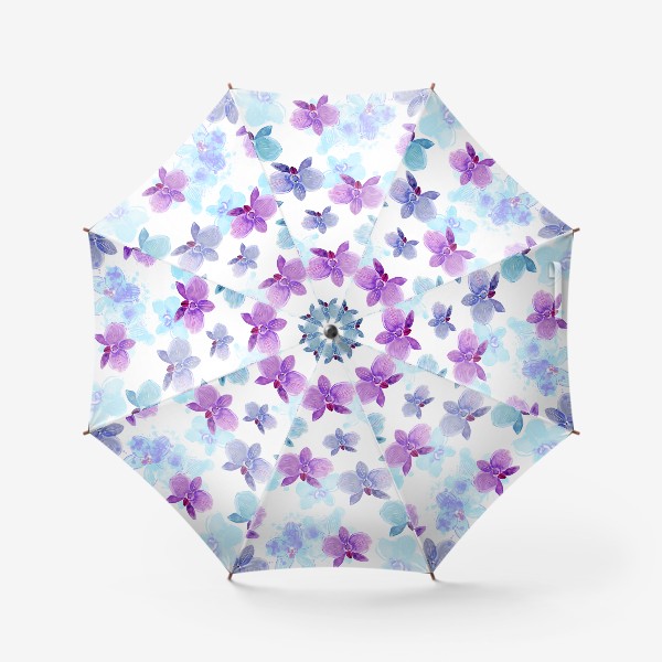 Зонт «Акварельные орхидеи »