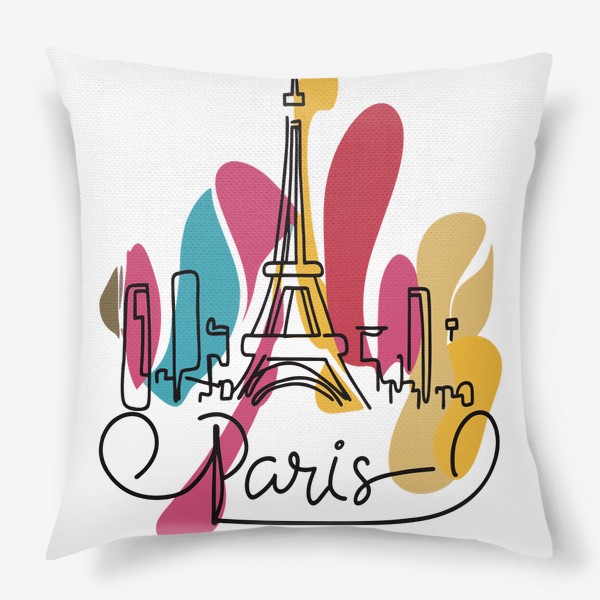 Подушка «Краски Парижа»
