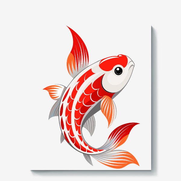 Холст «Японская рыбка»