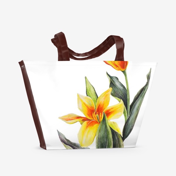 Пляжная сумка «Желтый тюльпан»