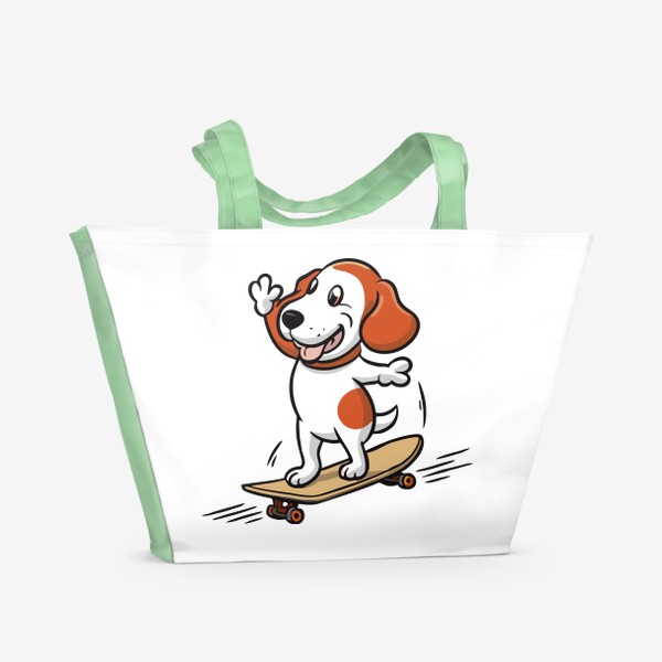 Пляжная сумка &laquo;Собака - экстремал&raquo;