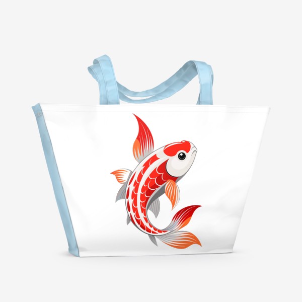 Пляжная сумка «Японская рыбка»
