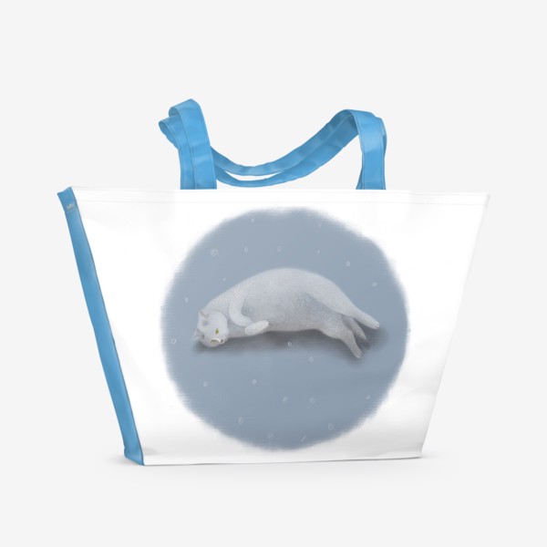 Пляжная сумка «Котя в круге»