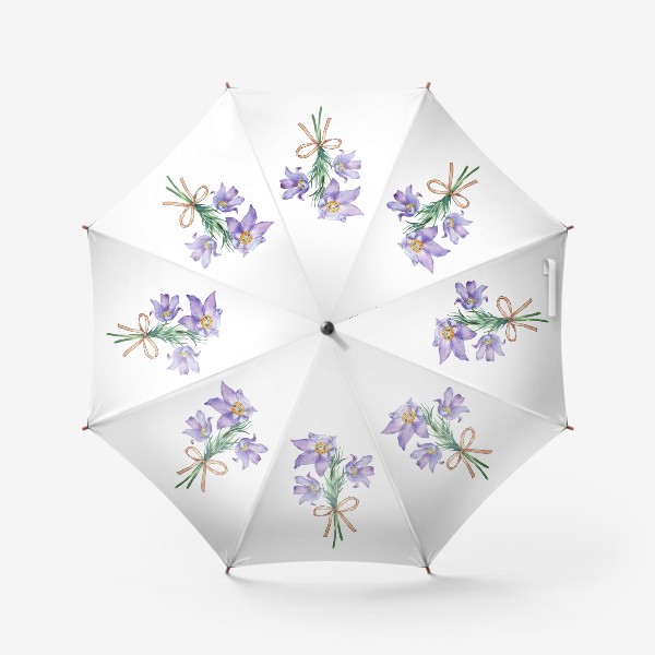Зонт «Букет весенних первоцветов»