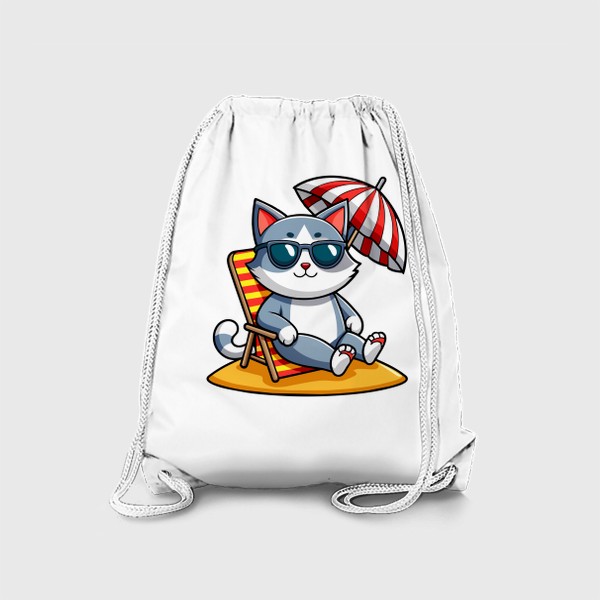 Рюкзак «Кот в отпуске»