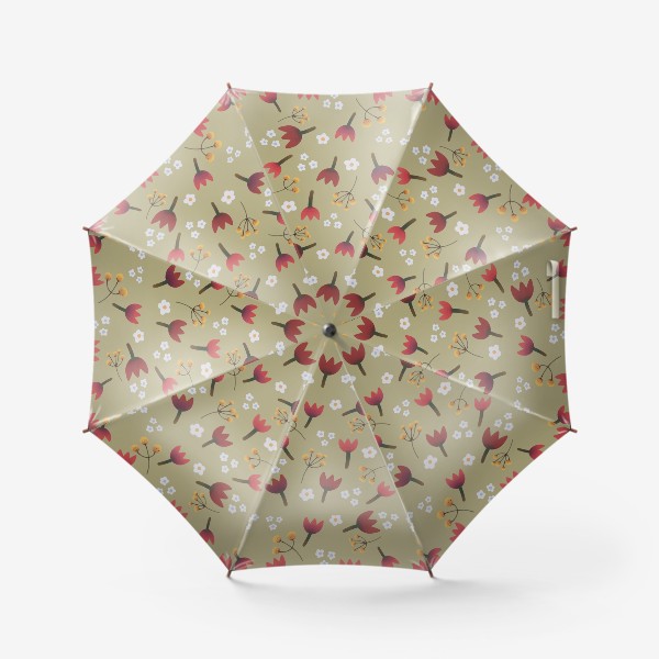 Зонт «Цветы паттерн №7»