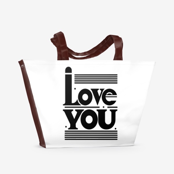 Пляжная сумка «Признание в любви»