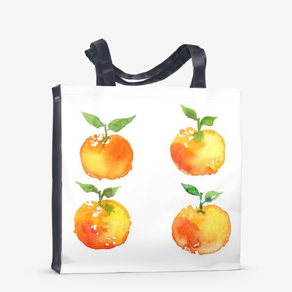 Сумка-шоппер «Акварельные мандарины»