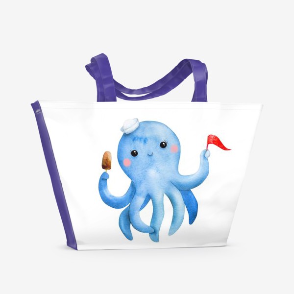 Пляжная сумка «Маленький осминог»