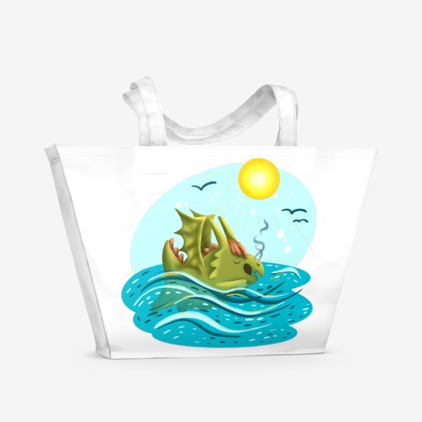 Пляжная сумка «Купание дракона»