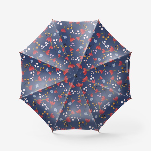 Зонт «Цветы паттерн №5»