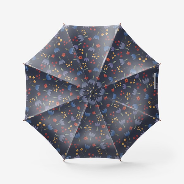Зонт &laquo;Цветы паттерн №1&raquo;