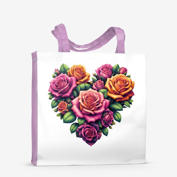 Сумка-шоппер «Сердце из роз»