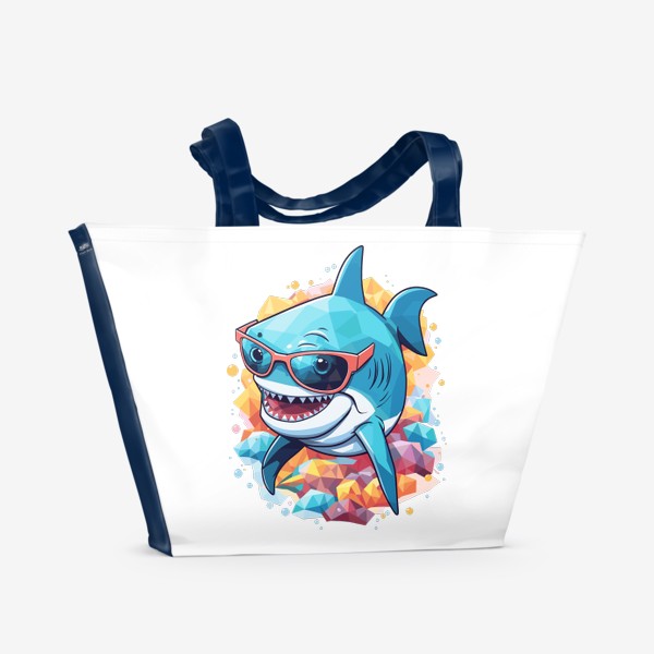 Пляжная сумка «Модная акула»