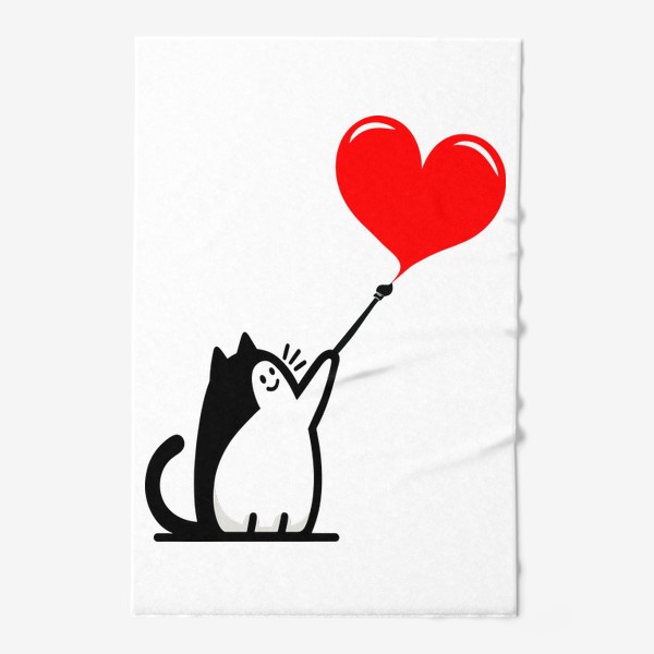 Полотенце «Влюблённый кот»