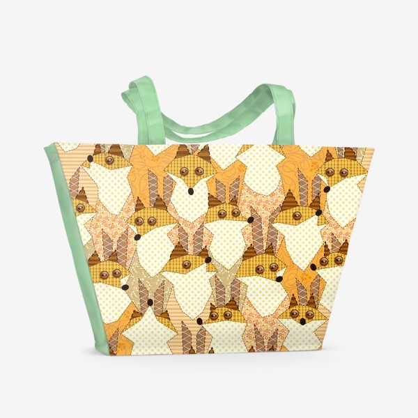 Пляжная сумка «Любопытные лисы»