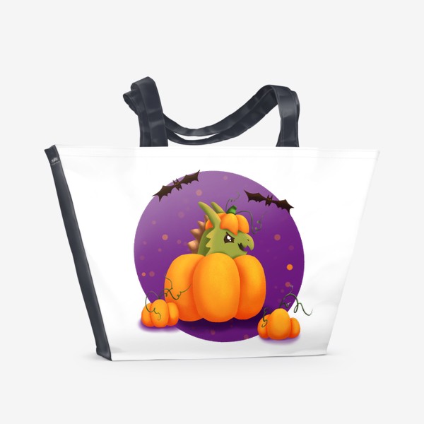 Пляжная сумка «Драконий хэллоуин»