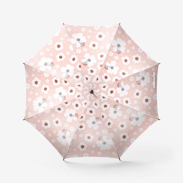 Зонт «Цветочный узор. Весенний паттерн»