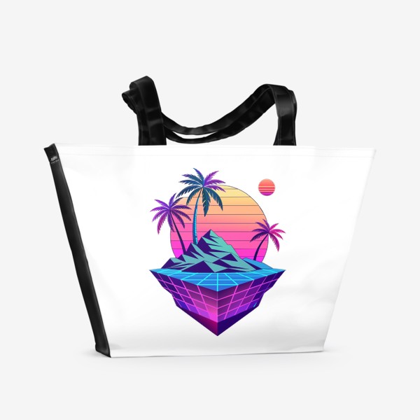 Пляжная сумка «Закат на острове»