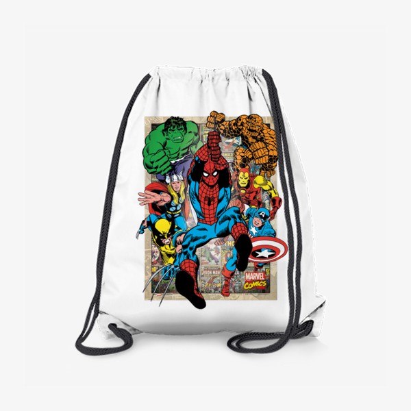 Рюкзак «Супергерои "Человек паук, Железный человек, Халк, Тор, Капитан Америка"»