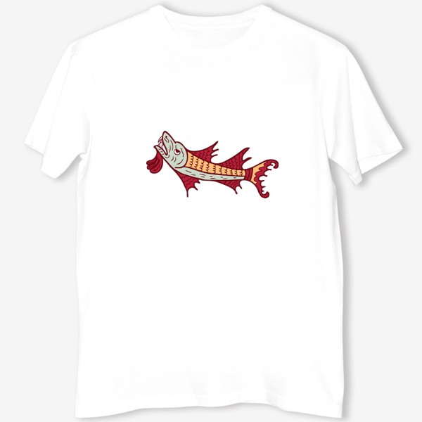 Футболка &laquo;Средневековый бестиарий. Рыба-дракон.&raquo;