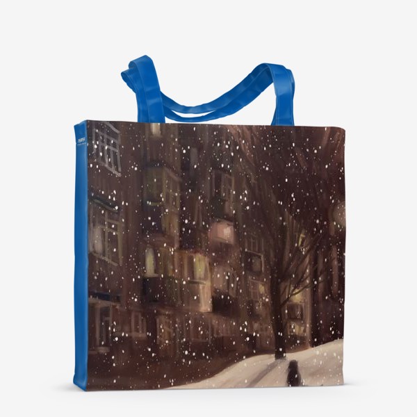 Сумка-шоппер «Городской зимний пейзаж»
