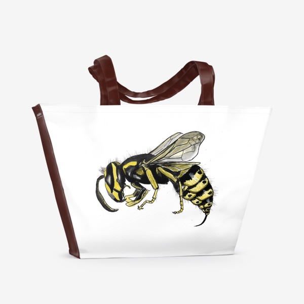 Пляжная сумка «Оса насекомое»