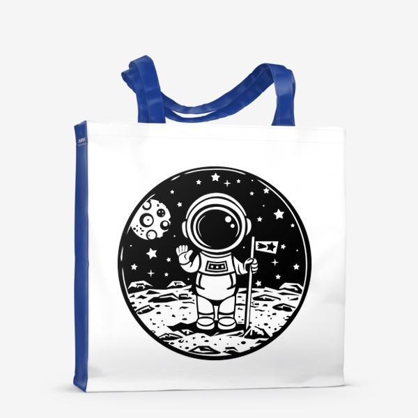 Сумка-шоппер «Космонавт на луне»