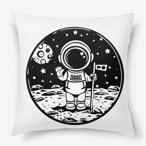 Подушка &laquo;Космонавт на луне&raquo;