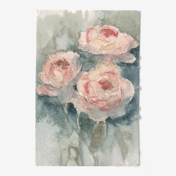 Полотенце «Букет роз в ретро-стиле»