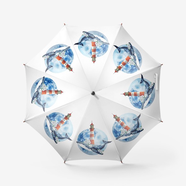 Зонт «Цветочно-морская фантазия»